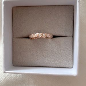 14K covered with cubic zircon beaded ring